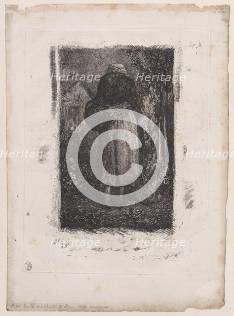 Old Beggar Woman, 1833-38. Creator: Alexandre Gabriel Decamps.