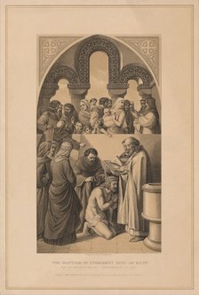 'The Baptism of Ethelbert King of Kent', 597 (1878). Artist: Robert Anderson.