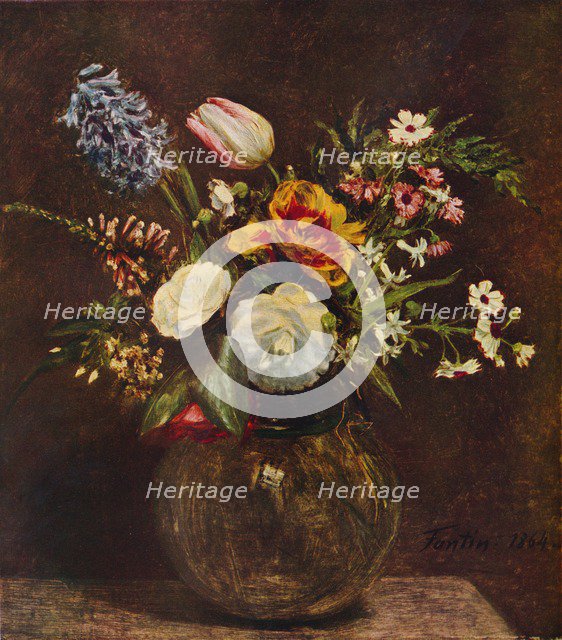 'Flowers', c19th century. Artist: Henri Fantin-Latour.