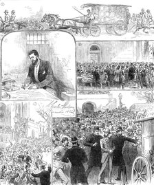 The Trial of Guiteau at Washington for the murder of President Garfield, 1881. Creator: Unknown.