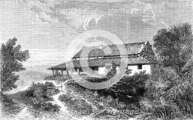 The house, at Dhurumsalla, in which the Earl of Elgin, Governor-General of India, died, 1864. Creator: Unknown.