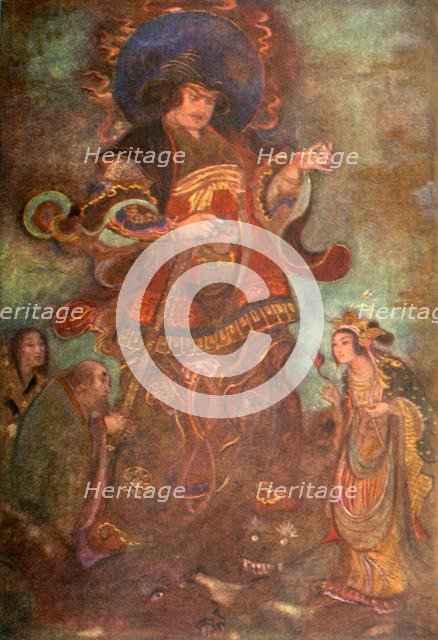 'Susa-no-o and Kushi-nada-hime', 1912. Creator: Evelyn Paul.