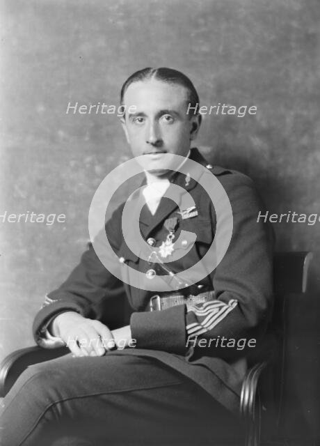 Captain Jacques Boyriven, portrait photograph, 1918 Mar. 18. Creator: Arnold Genthe.