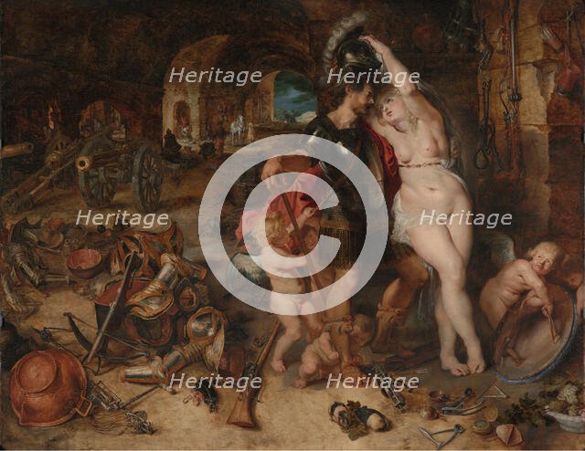 The Return from War: Mars Disarmed by Venus, about 1610-1612.  Creators: Peter Paul Rubens, Jan Brueghel the Elder.