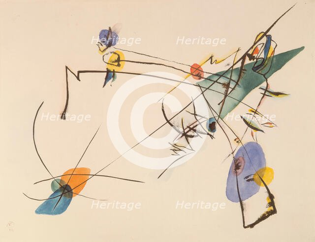 Einfach (Simply), 1916. Creator: Kandinsky, Wassily Vasilyevich (1866-1944).