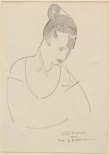 Elsie Speicher [verso], 1920. Creator: George Wesley Bellows.