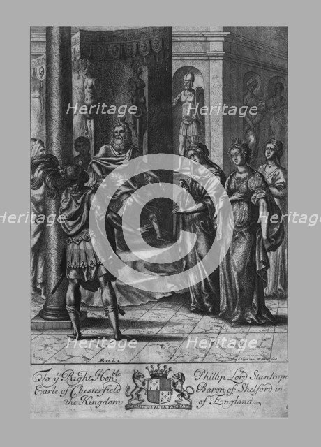 Turnus before Latinus, early 17th century. Creator: Francis Cleyn.