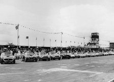 Start of 1961 Tourist Trophy race at Goodwood. Creator: Unknown.