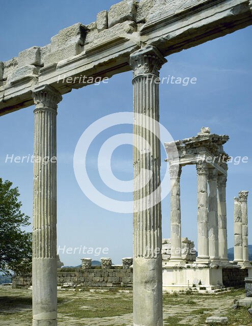 Temple of Trajan, Pergamon, Turkey, 1999.  Creator: Unknown.