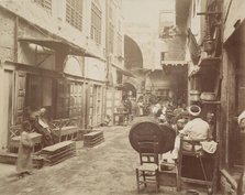 Shops in Cairo, 19th century. Creator: Anon.