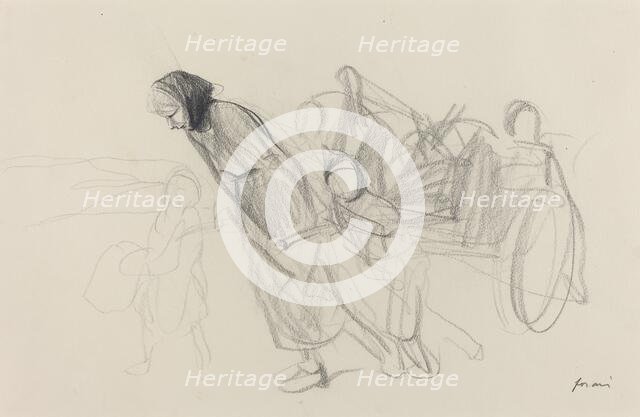 Refugees, c. 1914/1919. Creator: Jean Louis Forain.