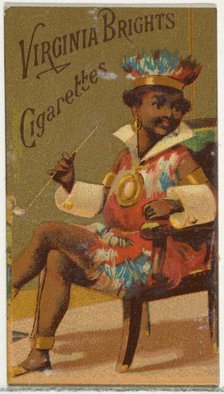 From the Girls and Children series (N64) promoting Virginia Brights Cigarettes for Allen &..., 1886. Creator: Allen & Ginter.