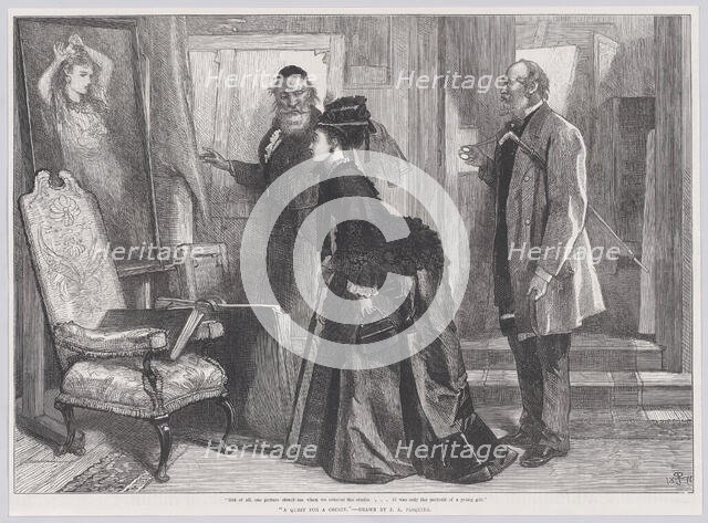 A Quest for a Cousin, from "Illustrated London News", December 19, 1874. Creator: Unknown.