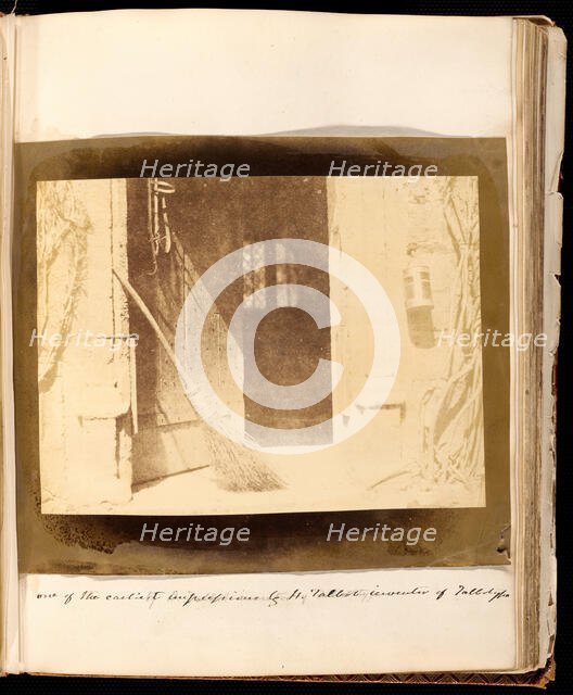 Untitled [The Open Door], 1844.  Creator: William Henry Fox Talbot.