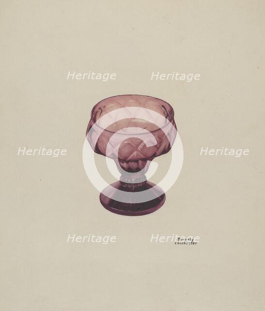 Salt Cup, c. 1939. Creator: Beverly Chichester.