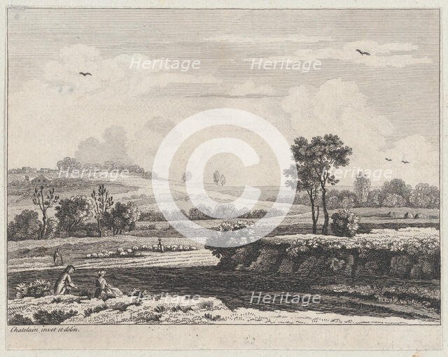 Landscape, ca. 1730-1758. Creator: Jean Baptiste Claude Chatelain.