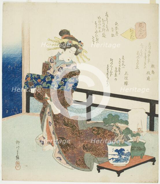 No. 6: Flower of the Capital (Miyako no hana), from the series "A Comparison of...", late 1820s. Creator: Yanagawa Shigenobu II.