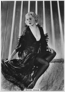 Muriel Evans, American film actress, c1938. Artist: Unknown