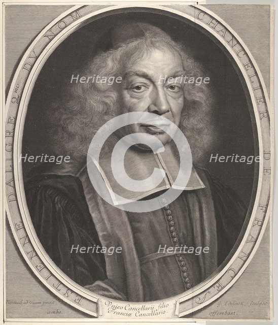 Portrait of Étienne II d'Aligre, 17th Century. Creator: Unknown.