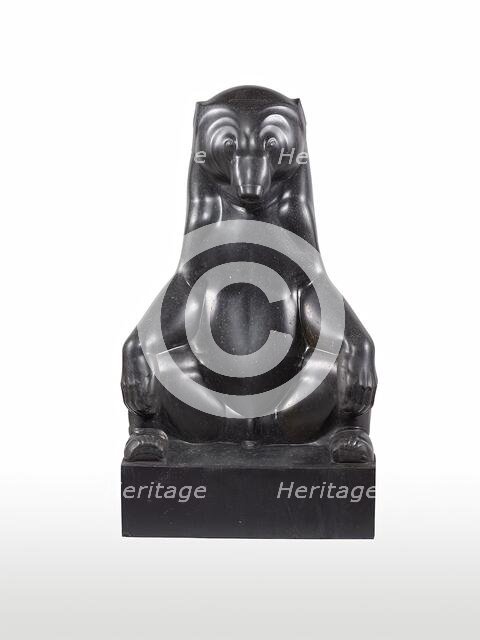 Seated bear, 1912/1913. Creator: Franz Barwig.