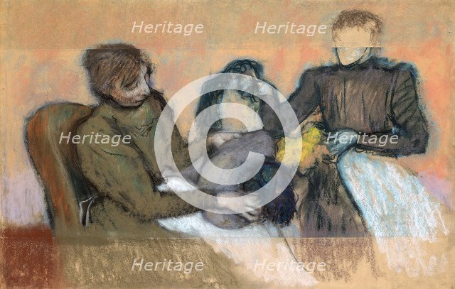 'Milliner Furnishing a Hat', 1898. Artist: Edgar Degas