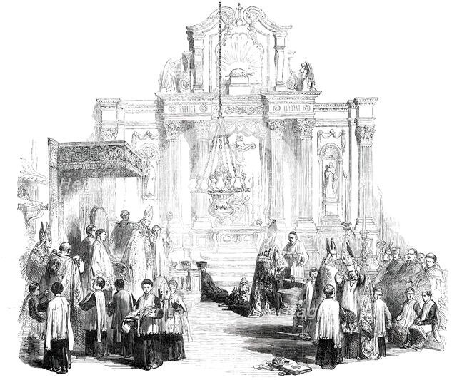 The Synod at Thurles - Bishops Robing, 1850. Creator: Unknown.