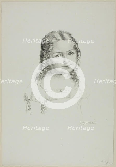 Portrait of a Child, c. 1816. Creator: Charles-Philibert de Lasteyrie.