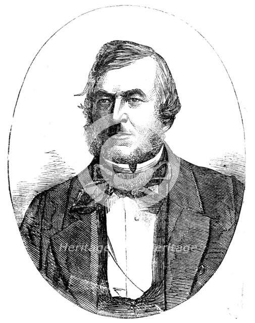 Mr. John Thomas Norris, M.P. for Abingdon, from a photograph by John Watkins, 1858. Creator: Unknown.