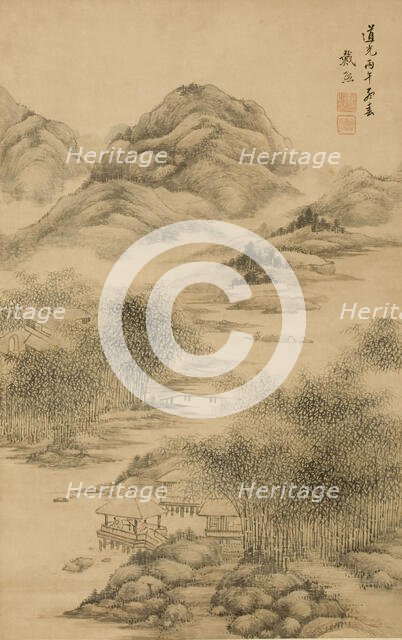 Countryside, 1846. Creator: Dai Xi.