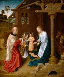 Adoration of the Christ Child, late 15th century. Creator: Master of San Ildefonso.
