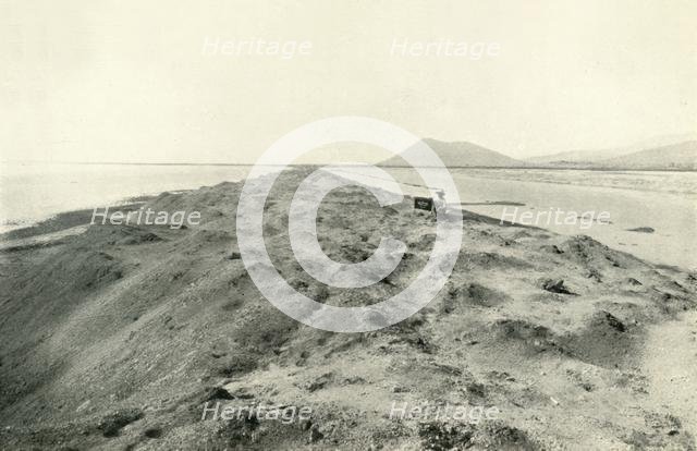 'The Valley of Mexico: View on Lake Texcoco; The Modern City of Mexico in the Distance', 1919. Creator: Unknown.