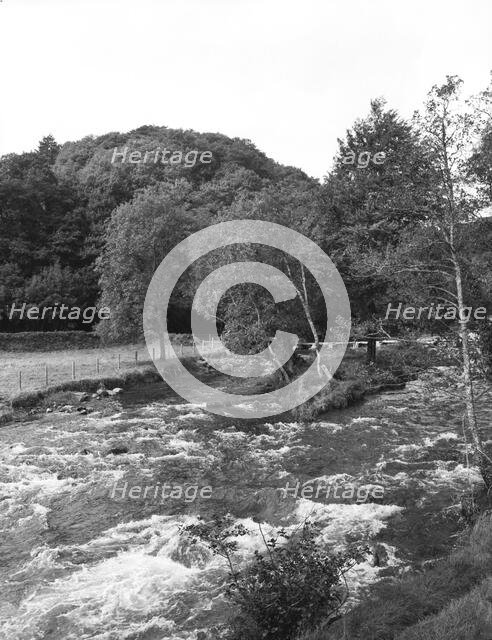 Tarr Steps, near Dulverton, Exmoor, Somerset, c1955. Creator: Arthur Charles Kirby Ware.