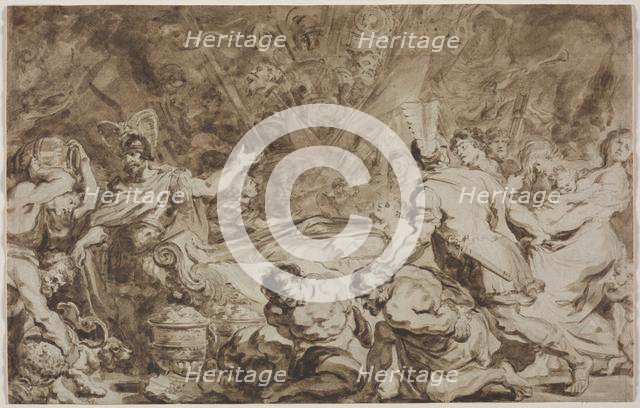 The Funeral of Decius Mus, 1774. Creator: Jean-Honoré Fragonard (French, 1732-1806).