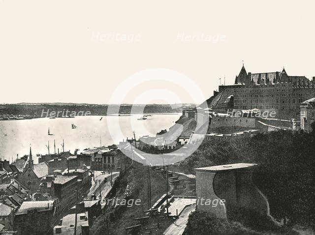 The Citadelle and the St Lawrence river, Quebec, Canada, 1895.  Creator: Unknown.
