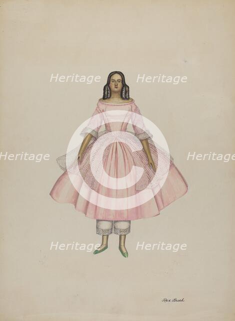 Doll, c. 1938. Creator: Rex F Bush.
