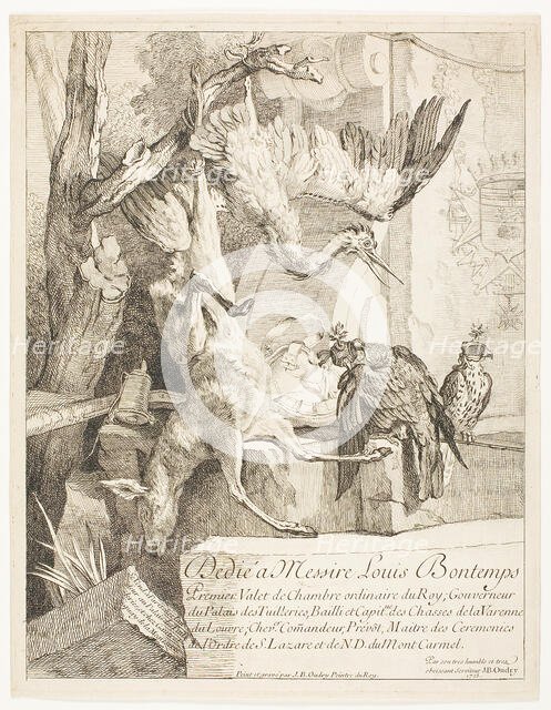 Four Hunting Subjects, No. 1, 1725. Creator: Jean-Baptiste Oudry.