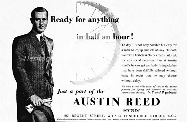 'Austin Reed - Ready for anything in half an hour', 1937. Artist: Unknown.