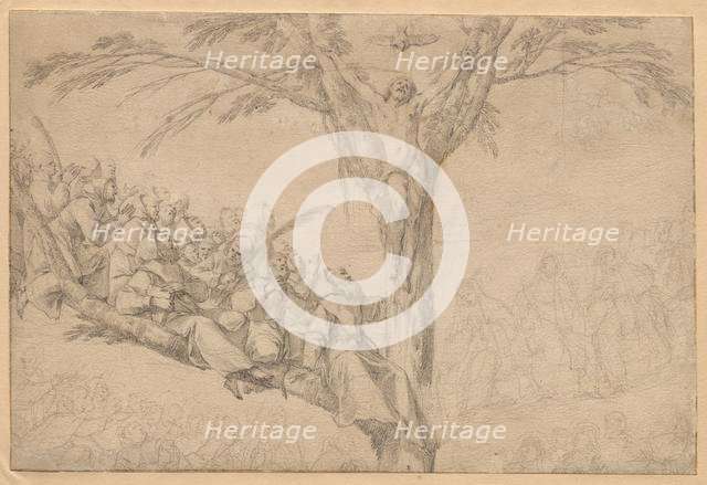 The Crucified Christ as the Tree of Life with Monks and Nuns, c. 1639. Creator: Laurent de La Hyre (French, 1606-1656).