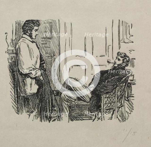 The Queen of Diamonds - How She Was Won and Lost, 1866. Creator: George Louis Palmella Busson Du Maurier (British, 1834-1896).