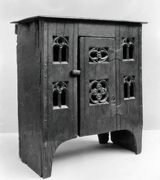 Cupboard, British, late 15th century. Creator: Unknown.