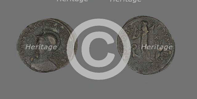 Follis (Coin) Portraying Emperor Licinius, 321-323. Creator: Unknown.