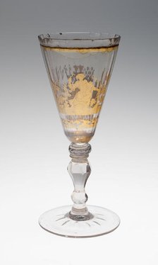 Wine Glass, Bohemia, c. 1730. Creator: Bohemia Glass.