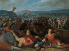 The Batavians Defeating the Romans on the Rhine, 1600-1613. Creator: Otto Van Veen.