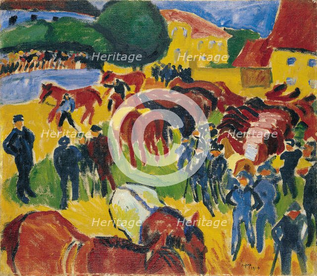 Horse Fair, 1910. Creator: Max Pechstein.