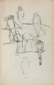 Italian Sketchbook: Figures (page 200), 1898-1899. Creator: Maurice Prendergast (American, 1858-1924).