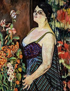 Portrait of Mauricia Coquiot, 1915. Creator: Valadon, Suzanne (1865-1938).