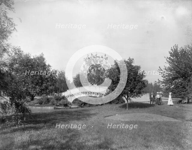 A Bridge on Belle Isle Park, Detroit, Mich., between 1895 and 1910. Creator: Unknown.
