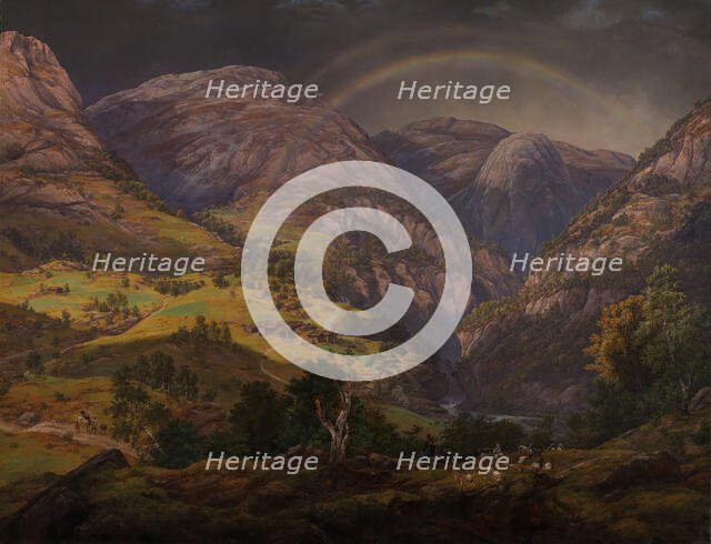 View from Stalheim, 1842. Creator: Johan Christian Dahl.