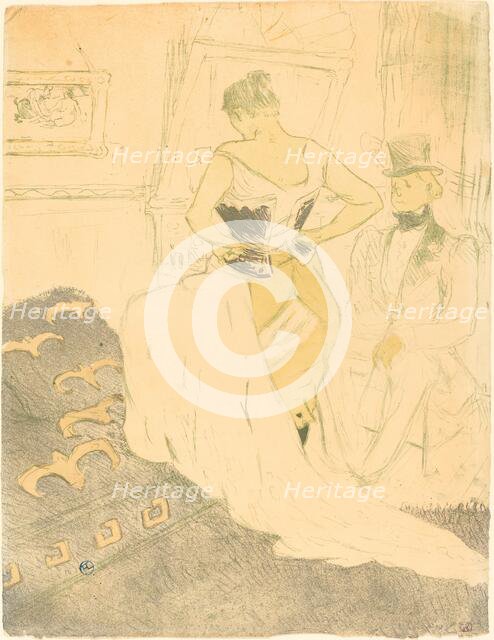 Woman in Corset (Femme en corset), 1896. Creator: Henri de Toulouse-Lautrec.