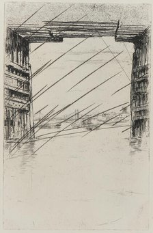 Under Old Battersea Bridge, 1879. Creator: James Abbott McNeill Whistler.